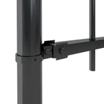 Garden Fence with Spear Top Steel {Black}