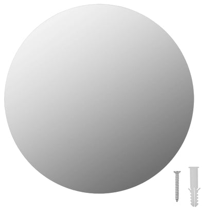 Frameless Mirror Round 30 cm Glass