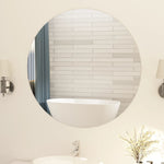 Frameless Mirror Round 90 cm Glass