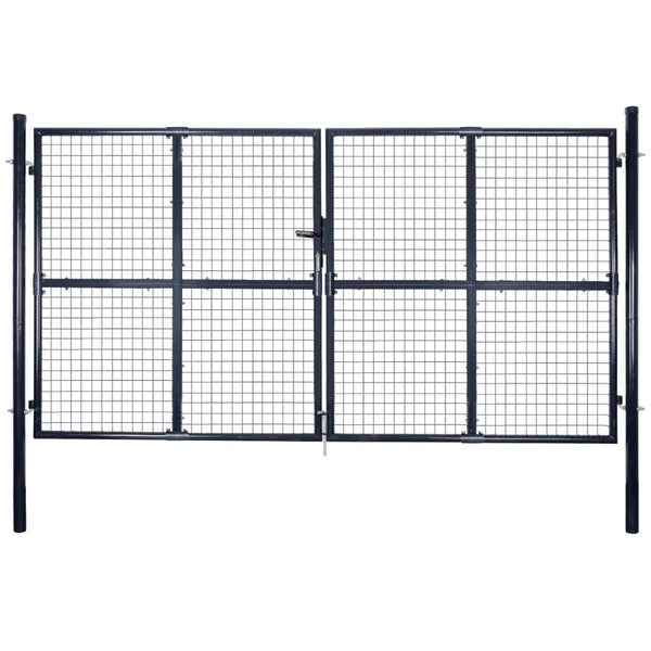 Mesh Garden Gate Galvanised Steel Grey