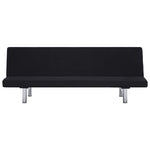 Sofa Bed Black Polyester