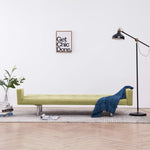 Sofa Bed with Armrest Green Polyester