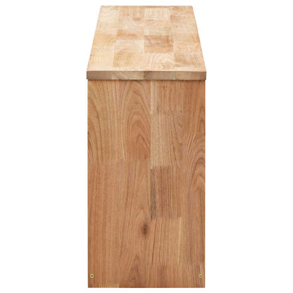 Shoe Storage Bench Solid Wood 94x20x38cm