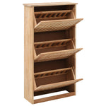 Shoe Storage Cabinet Solid Walnut Wood