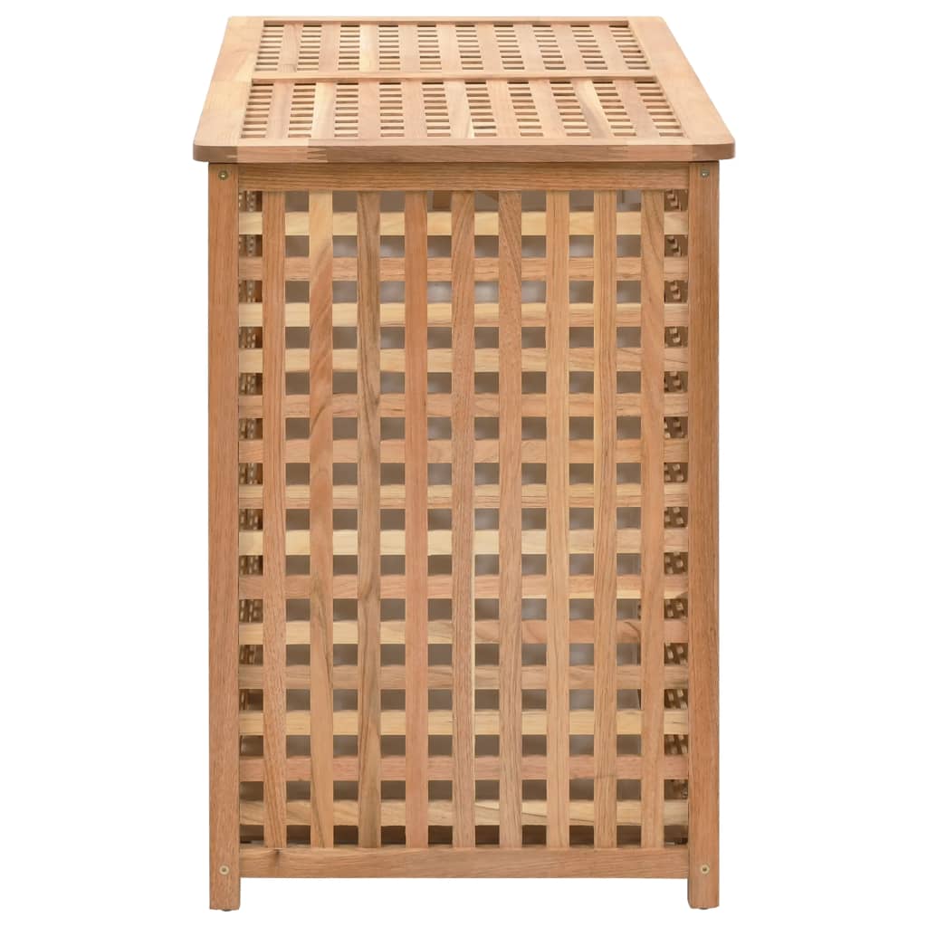 Laundry Bin Solid Wood Natural 87.5x46x67cm