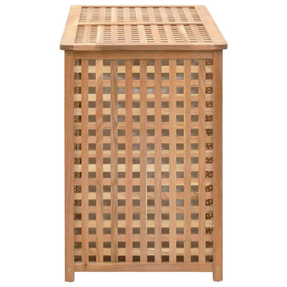 Laundry Bin Solid Wood Natural 87.5x46x67cm