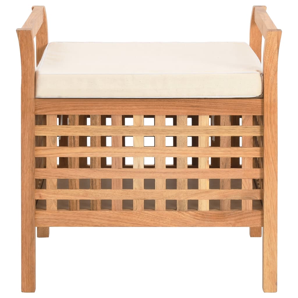 Storage Bench Solid Walnut Wood