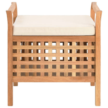 Storage Bench Solid Walnut Wood