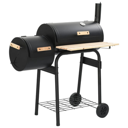 Classic Charcoal BBQ Offset Smoker - 30×29cm
