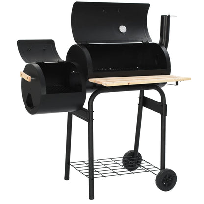 Classic Charcoal BBQ Offset Smoker - 30×29cm