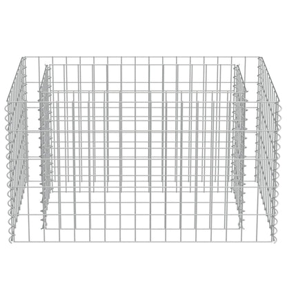 Gabion Planter Galvanised Steel  (Colour Silver)