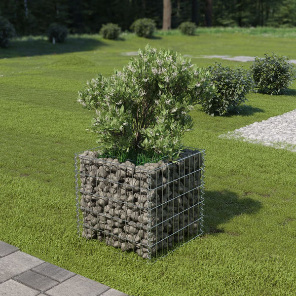  Gabion Planter Galvanised Steel  Colour Silver