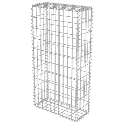 Gabion Wall with Covers Galvanised Steel  (Silver)