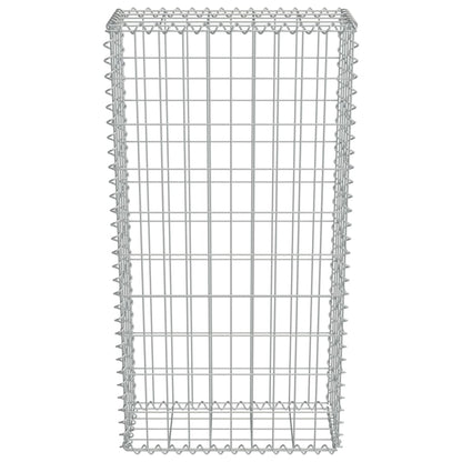 Gabion Wall with Covers Galvanised Steel  (Silver)