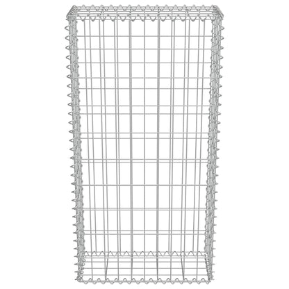Gabion Wall with Covers Galvanised Steel  (Silver)