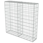 Gabion Wall with Covers Galvanised Steel 