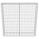 Gabion Wall with Covers Galvanised Steel 