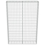Gabion Wall with Covers Galvanised Steel , Silver