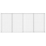 Gabion Wall with Covers Galvanised Steel  /Silver