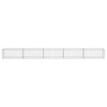 Gabion Wall with Covers Galvanised Steel {Silver}