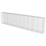 Gabion Wall with Covers Galvanised Steel [Silver]