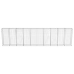 Gabion Wall with Covers Galvanised Steel [Silver]