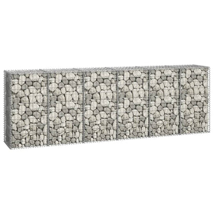 Gabion Wall with Covers Galvanised Steel M