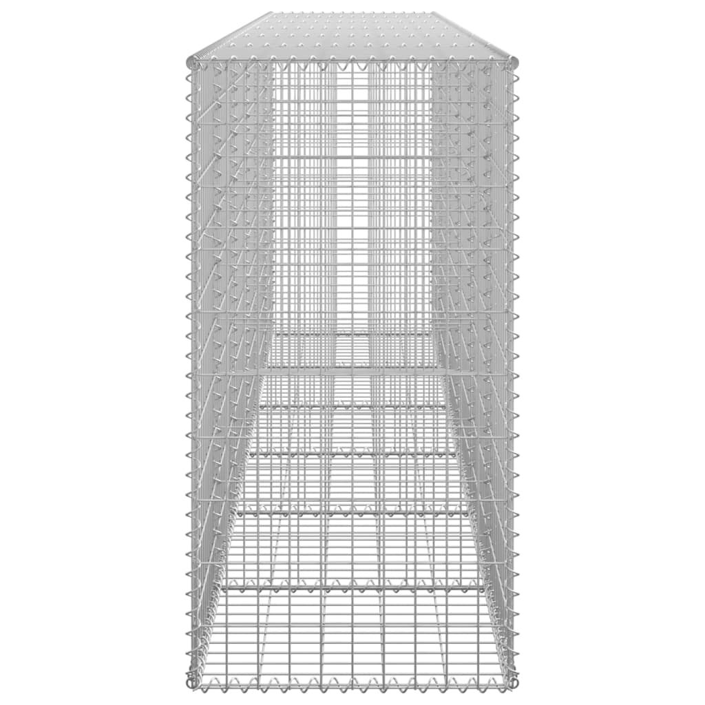 Gabion Wall with Covers Galvanised Steel M