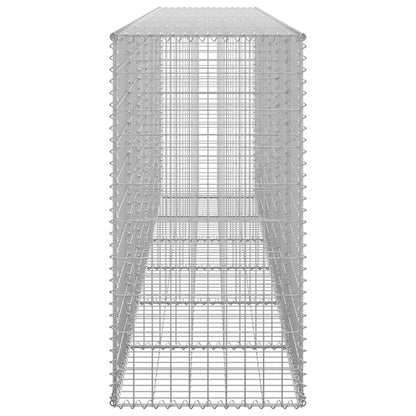 Gabion Wall with Covers Galvanised Steel M