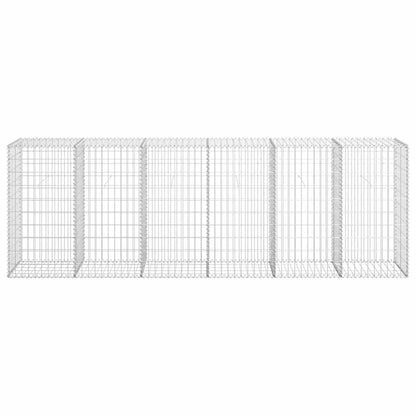 Gabion Wall with Covers Galvanised Steel M