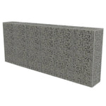 Gabion Wall with Covers Galvanised Steel L