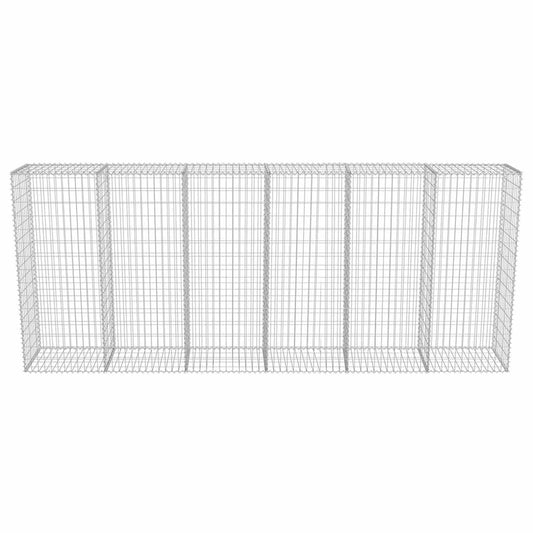 Gabion Wall with Covers Galvanised Steel L