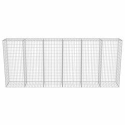 Gabion Wall with Covers Galvanised Steel L