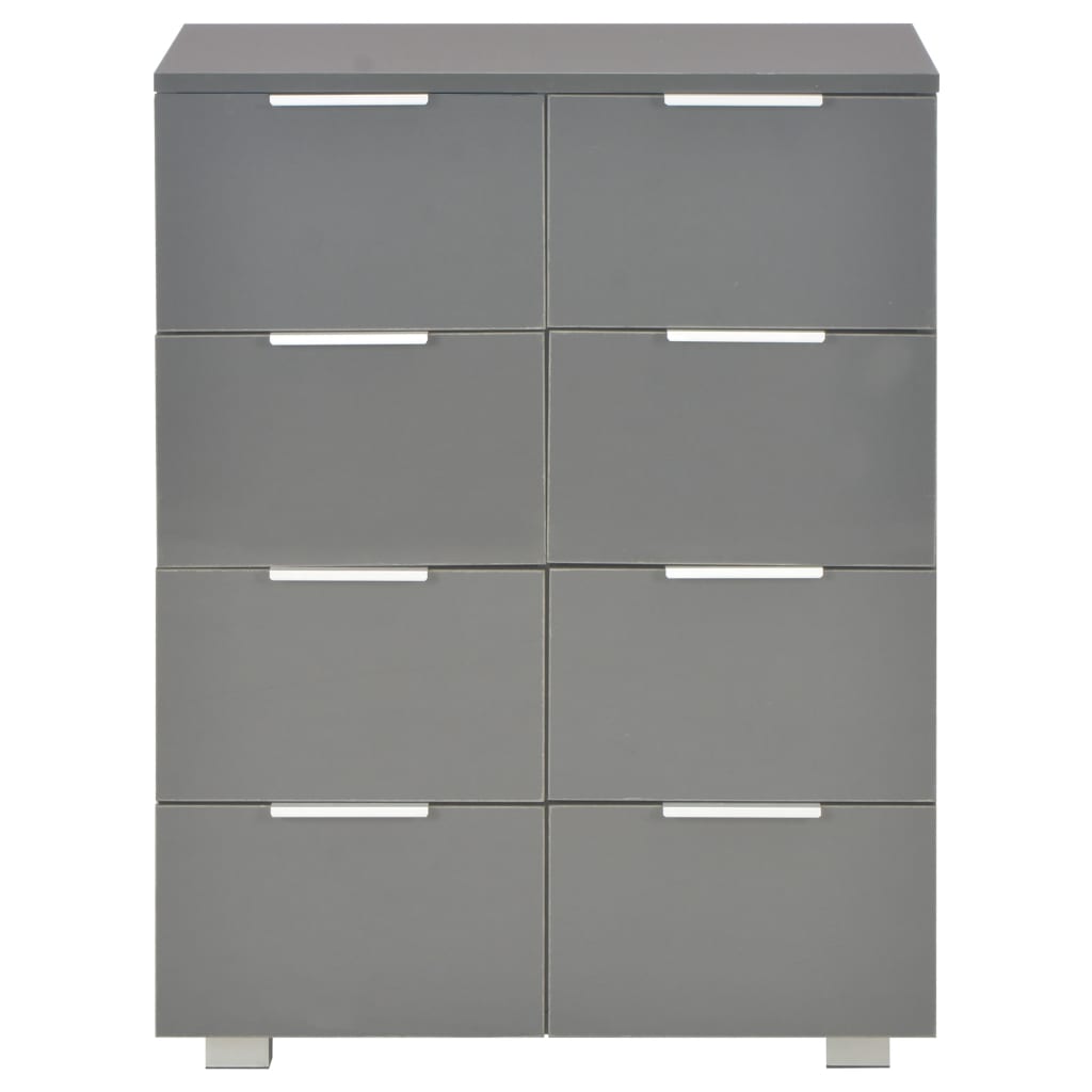 Sideboard High Gloss Chipboard Grey
