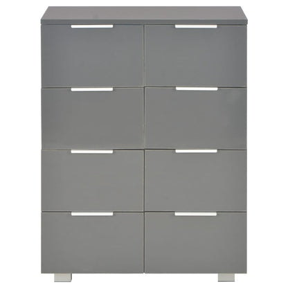 Sideboard High Gloss Chipboard Grey