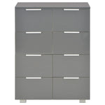 Sideboard High Gloss Chipboard Grey