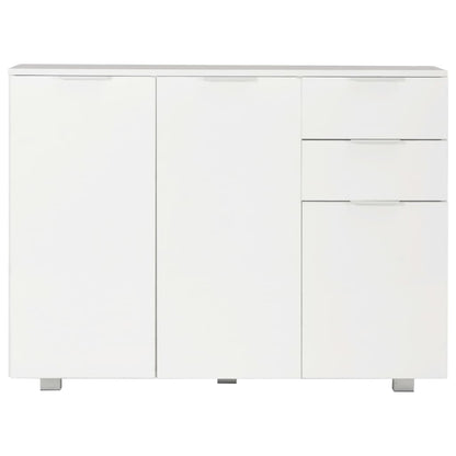 Sideboard High Gloss White - 107×35×80.5cm