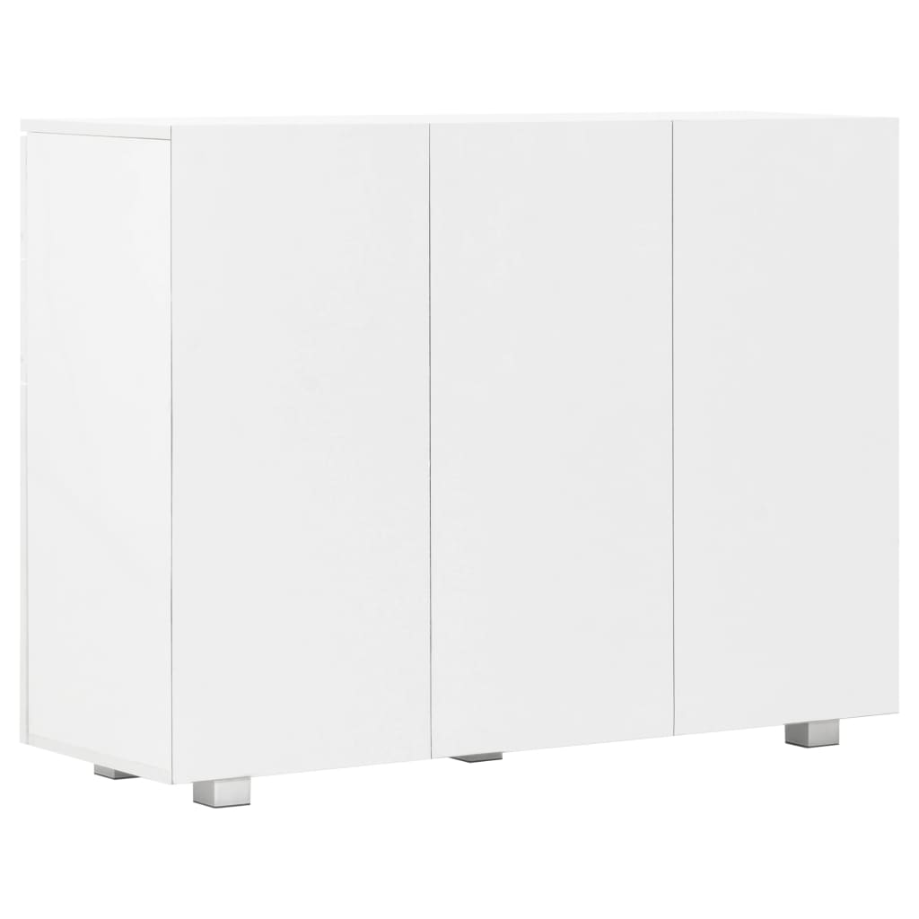 Sideboard High Gloss White - 107×35×80.5cm