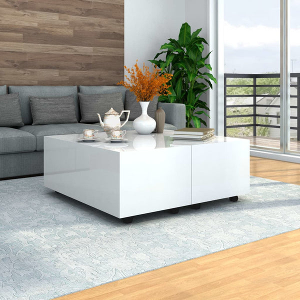  Coffee Table High Gloss -White