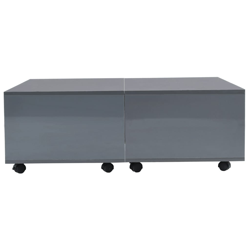 Coffee Table High Gloss -Grey