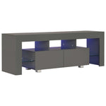TV Cabinet with LED Lights High Gloss Grey
