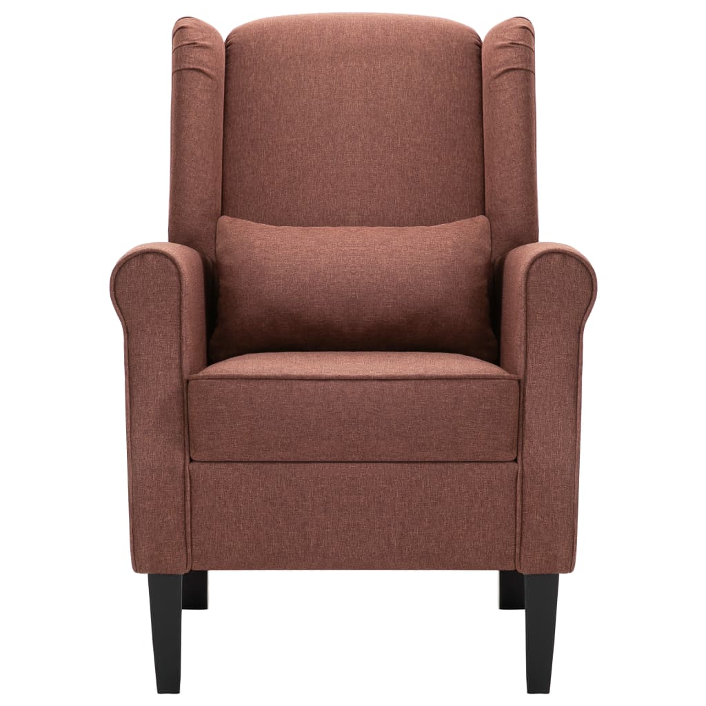 Armchair Brown Fabric