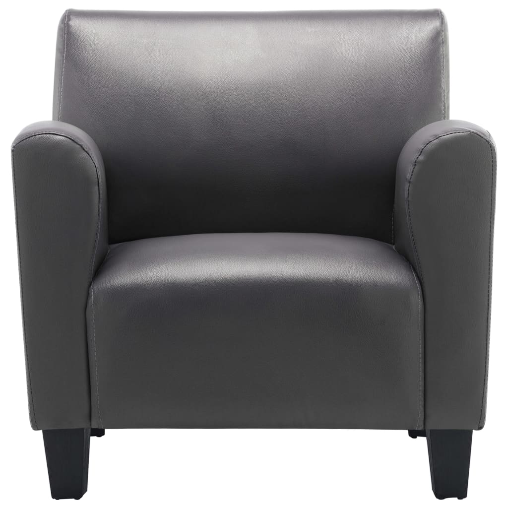 Sofa Chair Grey Leather