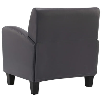 Sofa Chair Grey Leather