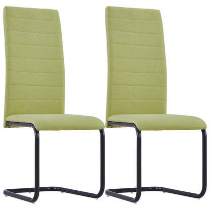 Dining Chairs 2 pcs Green Fabric - 42×53.5×99.5cm