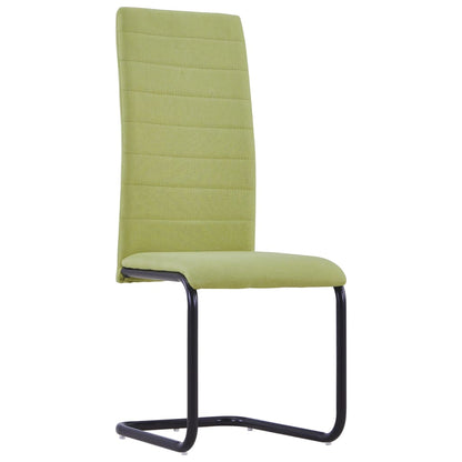 Dining Chairs 2 pcs Green Fabric - 42×53.5×99.5cm