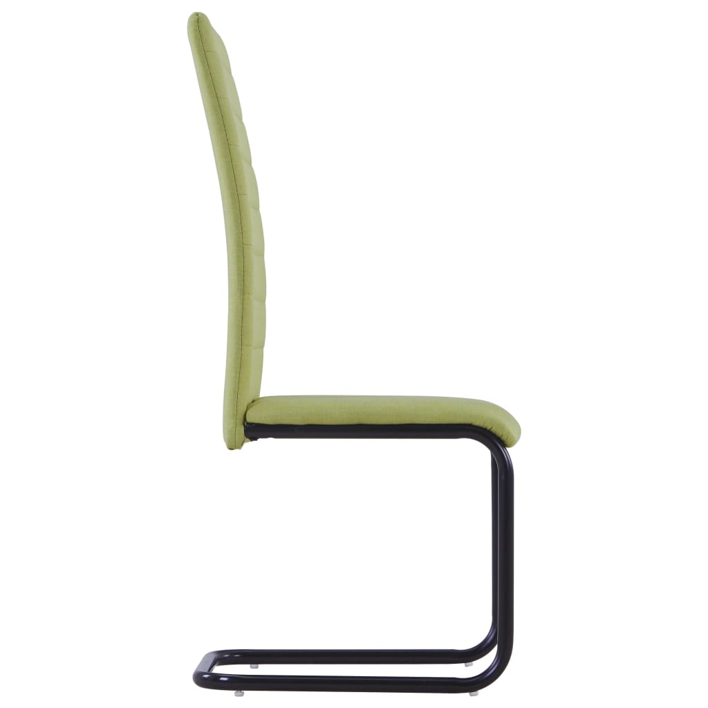 Dining Chairs 2 pcs Green Fabric - 42×53.5×99.5cm