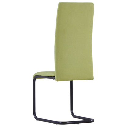 Dining Chairs 2 pcs Green Fabric - 42×53.5×99.5cm