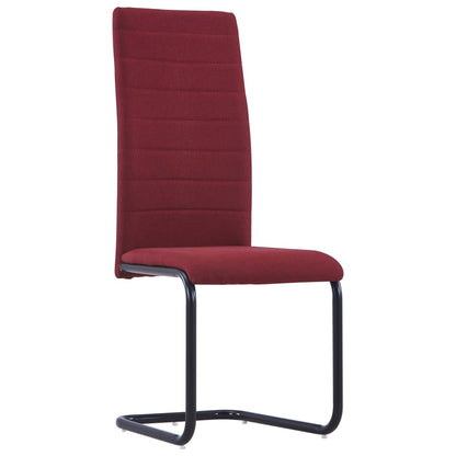 Dining Chairs 2 pcs Wine Fabric - 42×53.5×99.5cm