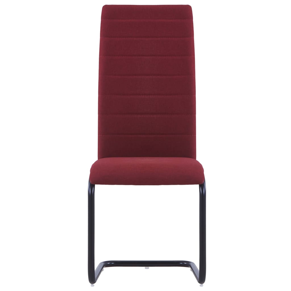 Dining Chairs 2 pcs Wine Fabric - 42×53.5×99.5cm